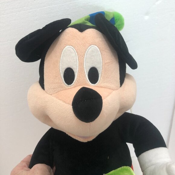 NWT Disney Mickey Mouse 22" Birthday Greeter Plush Holding Gift - Picture 7 of 10